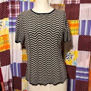 Talbots Chevron Patterned Top